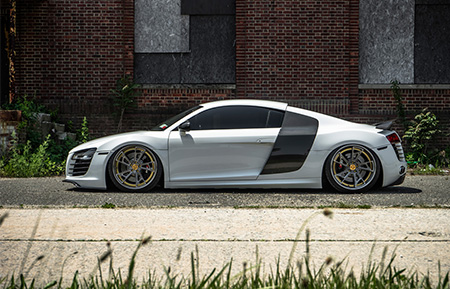 audi r8 forged wheels matte brushed gunmetal agl24 concave