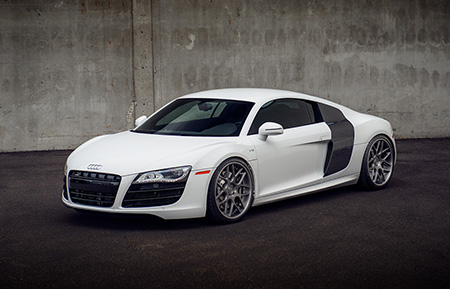 audi r8 concave staggered forged wheels