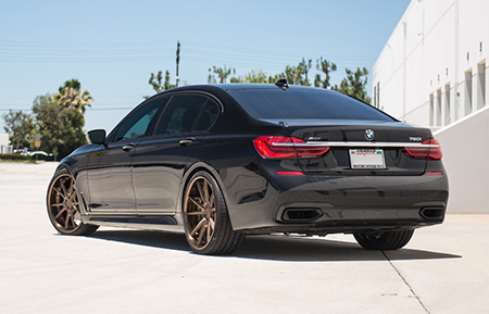 bmw 750i forged staggered 22 inch bronze concave wheels