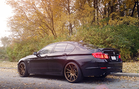 bmw f10 535i 5series custom forged wheels matte brushed antique bronze agl19 concave