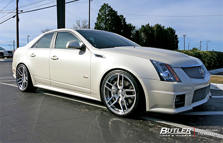 cadillac cts v forged wheels concave brushed polished agl26