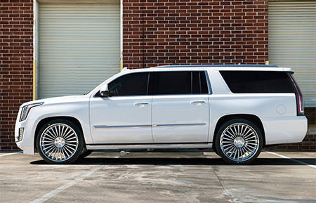 cadillac escalade forged wheels oem color match white agl25 custom