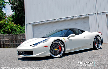 ferrari 458 italia concave forged wheels agl15 brushed gunmetal grigio