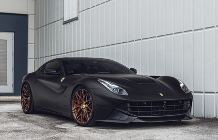 ferrari f12 berlinetta rarri agluxury agwheels avant garde luxury wheel wheels rim rims stance mccustoms miami william stern agl40 duo block antique bronze brushed mesh