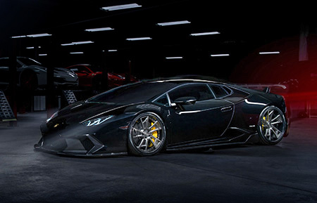 lamborghini huracan forged concave wheels brushed gunmetal grigio agl24