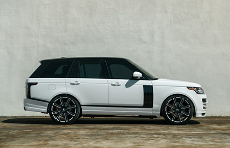 land rover range rover custom forged wheels gloss black agl14