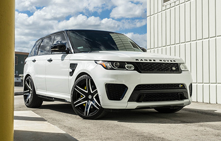 land rover range rover svr forged wheels concave gloss black white accents agl34