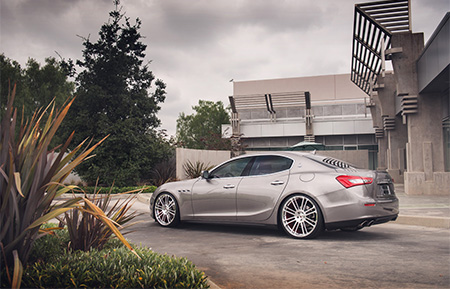 maserati ghibli monoblock forged wheels brushed polished agl14