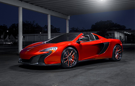 mclaren 650s forged wheels agl21 brushed grigio oem color match orange accents