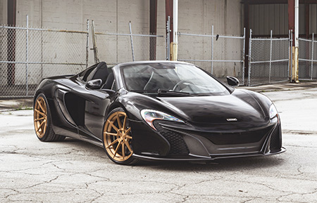 mclaren 650s forged wheels brushed copper concave