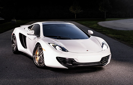 mclaren mp4-12c 12c custom forged wheels agl15 brushed polished black candy