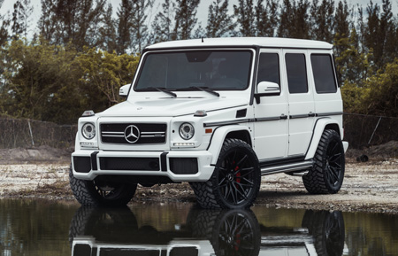 mercedes g63 amg gwagen agwheels agluxury luxury avant garde wheels wheel rim rims wagen wagon agl40 duoblock duo block gloss black white miami mccustoms williamstern