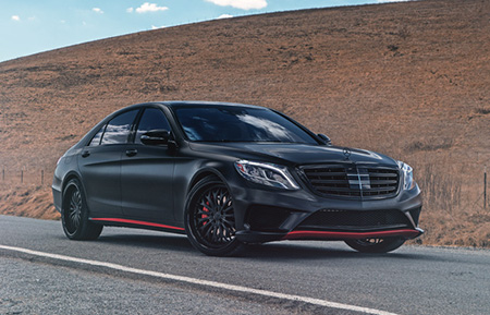 mercedes benz s550 s class amg forged wheels matte black agl30