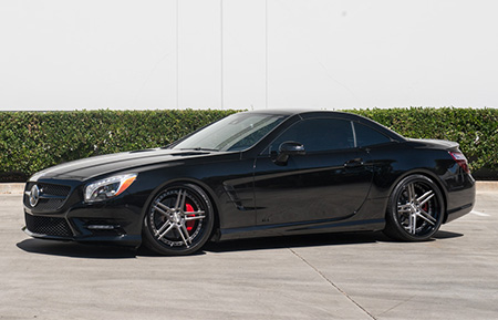 mercedes benz sl550 sl amg brushed grigio custom forged wheel