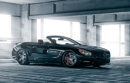 mercedes benz sl550 sl amg custom forged wheels brushed gunmetal agl15