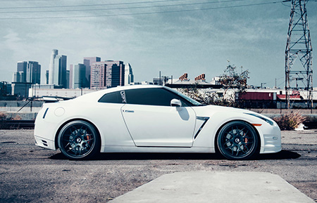 nissan r35 gtr concave staggered forged wheels