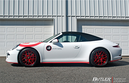 porsche carrera gts center lock forged wheels concave staggered 991