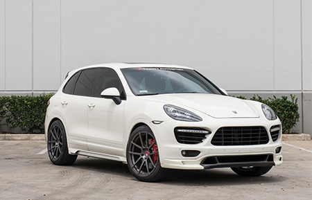 porsche cayenne turbo forged monoblock wheels agl21 gloss gunmetal