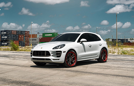 porsche macan forged wheels agl24 brushed gunmetal concave