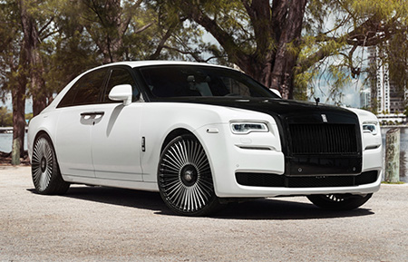 rolls royce ghost forged concave wheels two tone black white