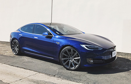 tesla model s forged monoblock wheels custom agl17 dolphin grey