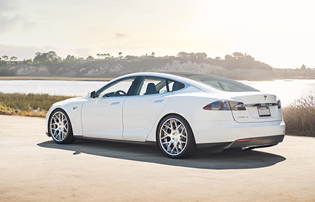 tesla model s p85 staggered concave forged wheels