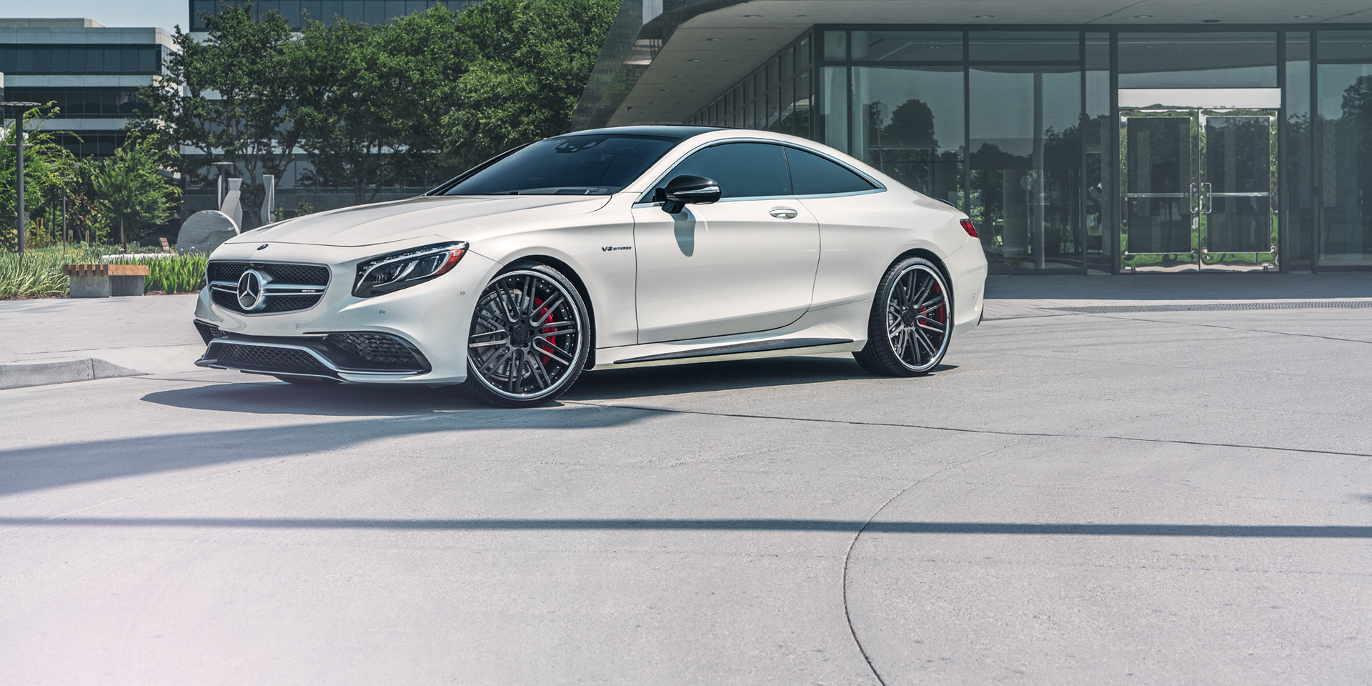 Mercedes S63 AMG Coupe forged concave black wheels