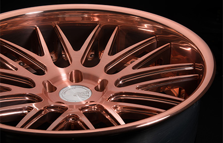 agl10 spec2 concave custom forged wheels brushed rose gold 3 piece