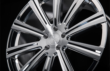 agl11 monoblock forged wheels brushed polished