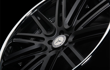 agl12 forged concave wheels matte black chrome lip