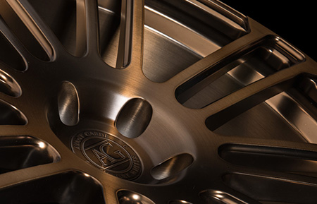 agl14 custom forged monoblock concave wheels matte brushed antique bronze