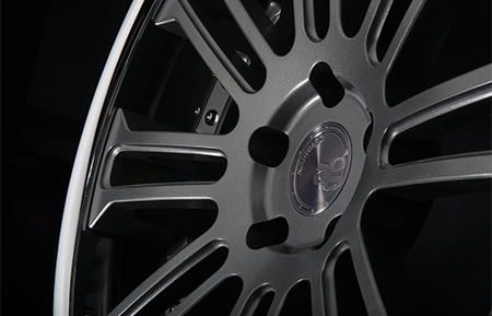 agl14 concave custom forged wheels gloss gunmetal grigio chrome lip