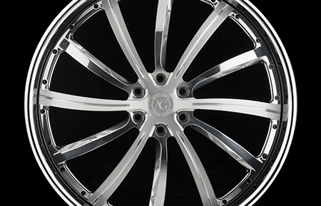 agl17 brushed polished chromel ip custom forged 3 piece wheels