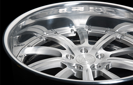 agl17 custom forged wheels brushed polished