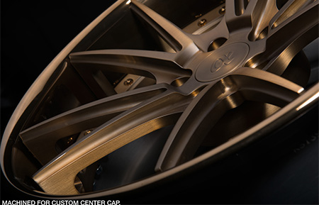 agl19 spec2 concave forged wheels brushed antique bronze matte polished liquid bronze lip