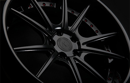 agl19 spec2 concave matte black gloss black lip forged wheels