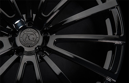 agl20 monoblock concave forged gloss black wheels