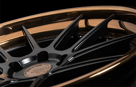 agl21 spec3 concave forged wheels matte black polished liquid bronze lip