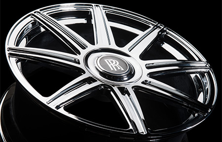 agl22 8r rolls royce center cap monoblock forged wheels chrome