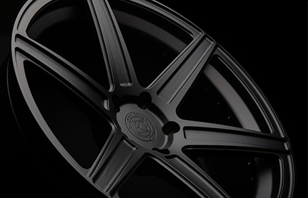 agl22 monoblock forged wheels matte black