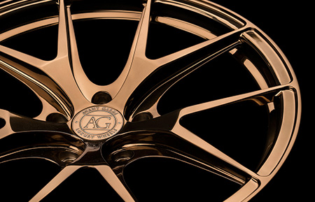 agluxury avant garde agwheels avangarde agl23 monoblock forged wheels polished liquid bronze rims rim wheel