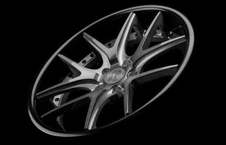 agl23 spec2 agluxury agwheels avant garde wheels wheel rim rims forged concave brushed grigio face gloss black lip stance