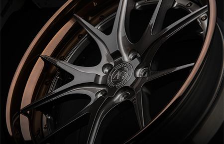 agl23 spec3 forged concave wheels brushed gunmetal liquid bronze