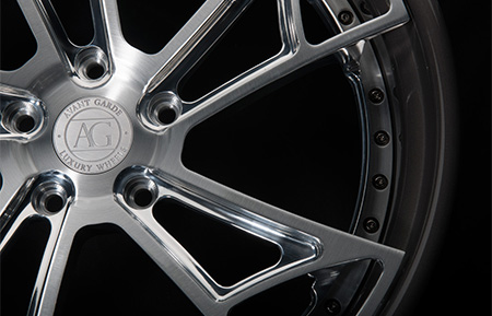 agl24 spec3 concave forged wheels brushed polished grigio gunmetal lip