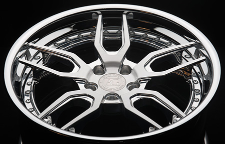 agl26 spec3 concave forged wheels brushed polished