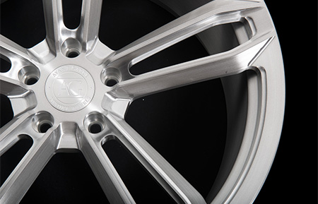 agl27 monoblock concave forged wheels brushed stainless gunmetal