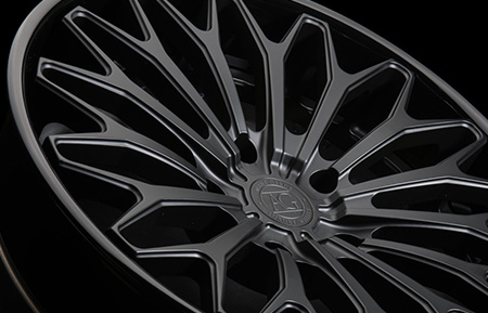 agl30 spec2 forged concave wheels matte black gloss black lip