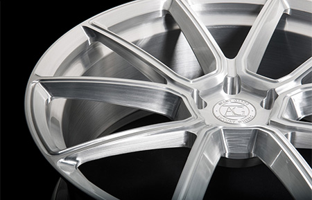 agl33 monoblock concave forged wheels brushed