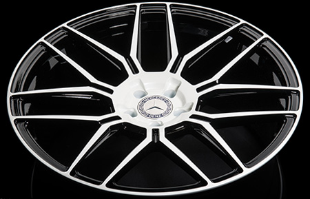 agl35-nd monoblock forged wheels gloss white concave