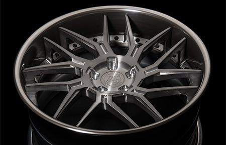 agl35 spec2 concave forged wheels brushed gunmetal